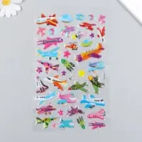 Объёмные наклейки для декора &laquo;Транспорт&raquo;, пластик, 14.5&times;22 см