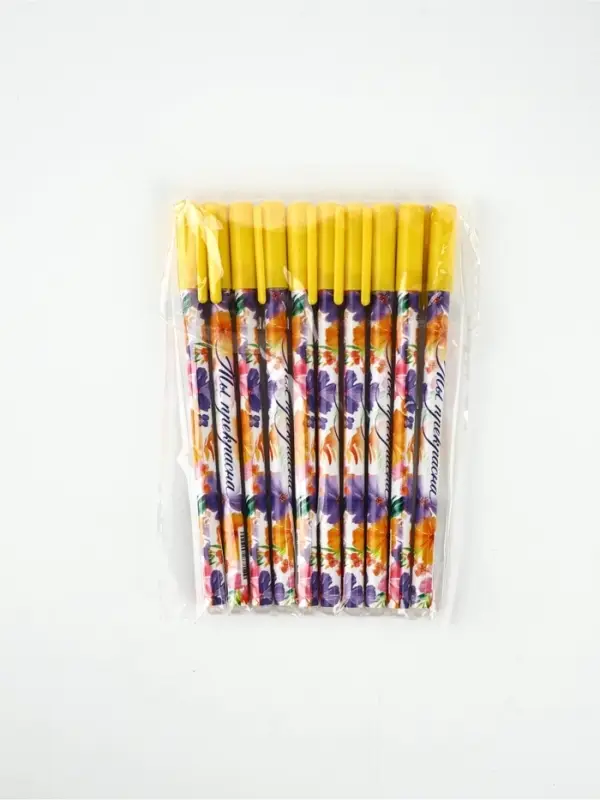 Ручка пластик пиши-стирай с колпачком "Ты прекрасна", синяя паста, гелевая 0,5 мм