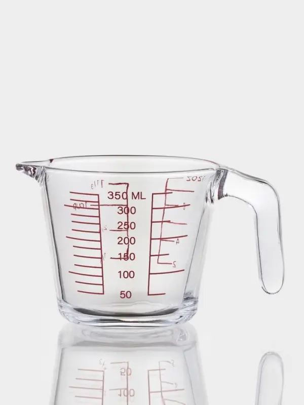 Кувшин мерный из жаропрочного стекла "Классика" 350 мл, 15х10,5х9 см