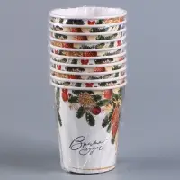 Стакан бумажный одноразовый &laquo;С Новым годом&raquo;, 250 мл