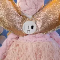 Фигура текстиль &laquo;Кукла в сером&raquo; 70 см, 6 LED, AG10x3 (в компл.), Т/БЕЛЫЙ