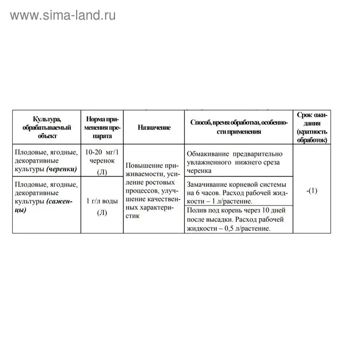 Стимулятор корнеобразования саженцев и черенков "Корень Супер", ВГР, 5 г