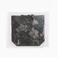 Сумка для покупок Цветы, 32*10*26. отд без молнии, черный