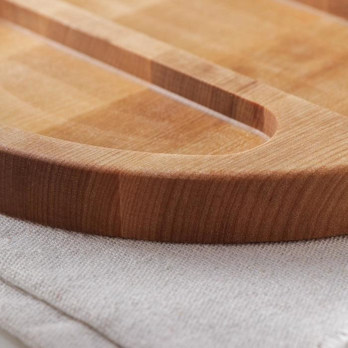 Менажница круглая Доляна &laquo;Бари&raquo;, d=20 см, 3 секции, берёза, пропитана маслом