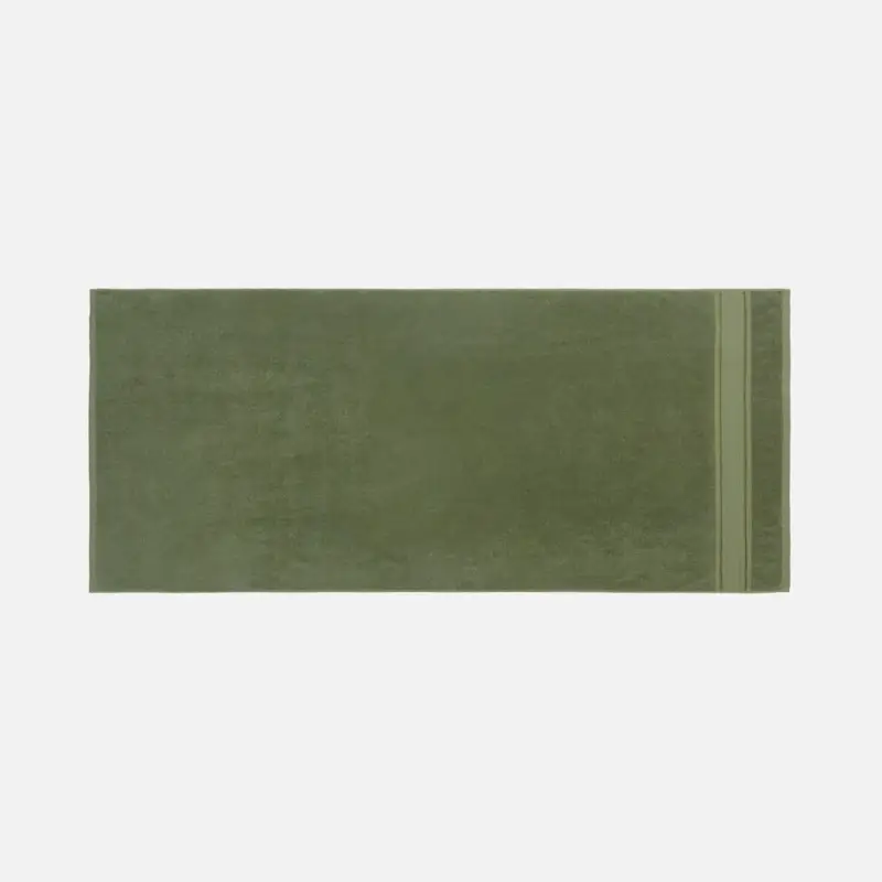 Полотенце махровое Terrychic, среднее, зеленое