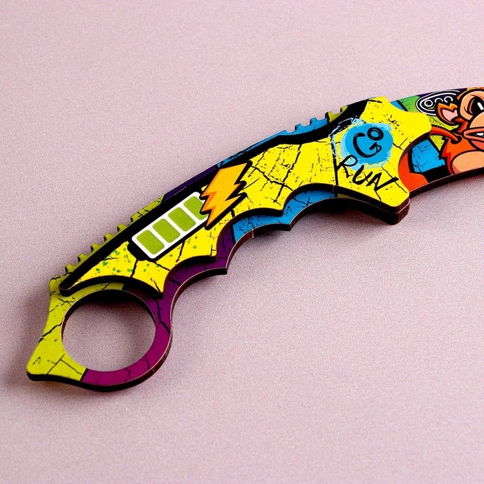 Деревянное оружие детское сувенирное &laquo;Керамбит&raquo;, мартышка