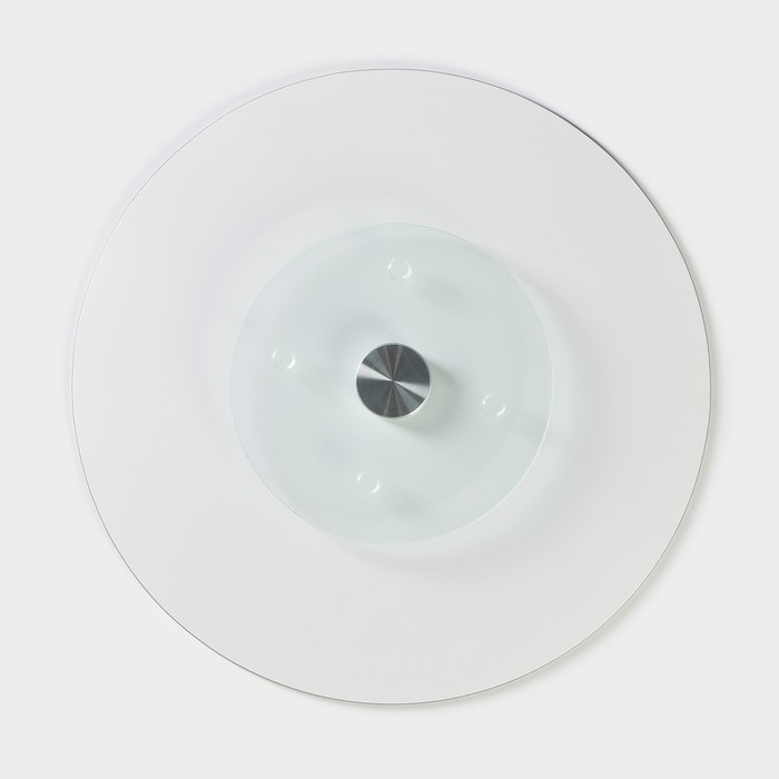 Подставка стеклянная для торта вращающаяся Доляна &laquo;Голубой агат&raquo;, d=32 см, цвет синий