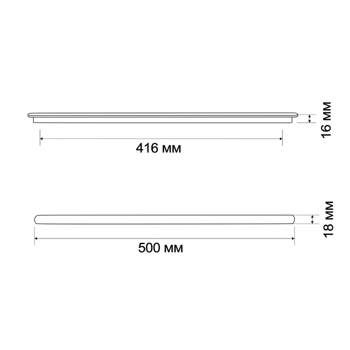 Ручка-скоба CAPPIO RSC021, алюминий, м/о 416 мм, цвет графит
