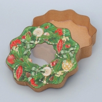 Коробка подарочная &laquo;Венок&raquo;, 21 х 22 х 5 см