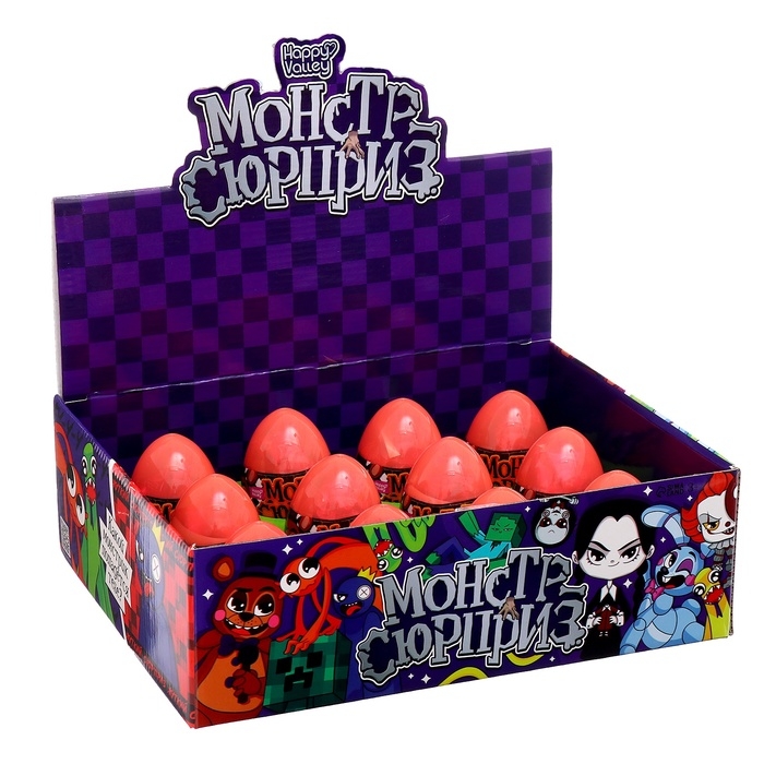Игрушка-сюрприз &laquo;Монстр&raquo; в яйце, с наклейками