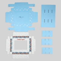 Коробка складная под 6 конфет &laquo;Зима в городе&raquo;, 13.5 х 9.8 х 3.8 см, Новый год