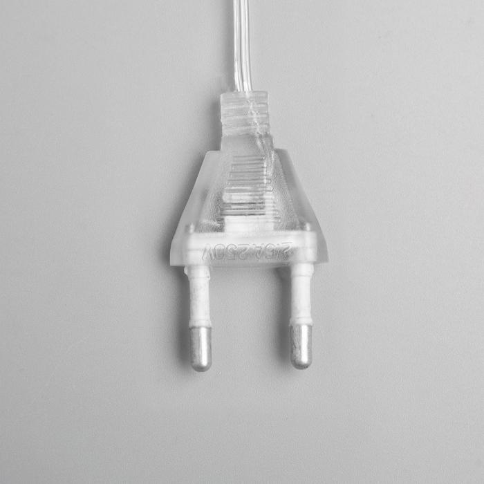 Светодиодная верхушка на ёлку &laquo;Звезда белая&raquo; 22 см, 30 LED, провод 2 метра, 220 В, свечение мульти