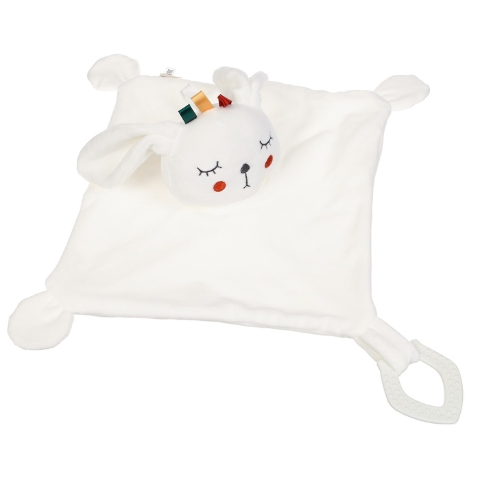 Комфортер - игрушка &laquo;Зайка Бонни&raquo;, погремушка, прорезыватель, цвет белый, Крошка Я
