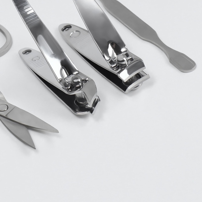 Набор маникюрный &laquo;Пейзаж&raquo;, 6 предметов, в футляре, рисунок МИКС