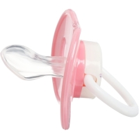 Соска - пустышка силиконовая ортодонтическая, от 3 мес., с колпачком, цвет МИКС
