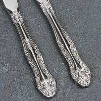 Нож столовый &laquo;Тройка&raquo;, h=21.5 см, толщина 2 мм, художественная роспись