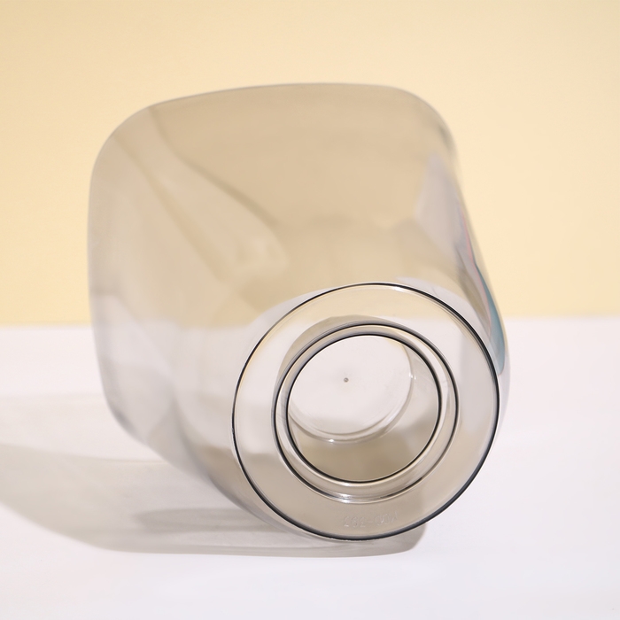 Горшок для орхидей, 2,5 л, 16,4 &times; 18,5 см пластик, прозрачно-серый