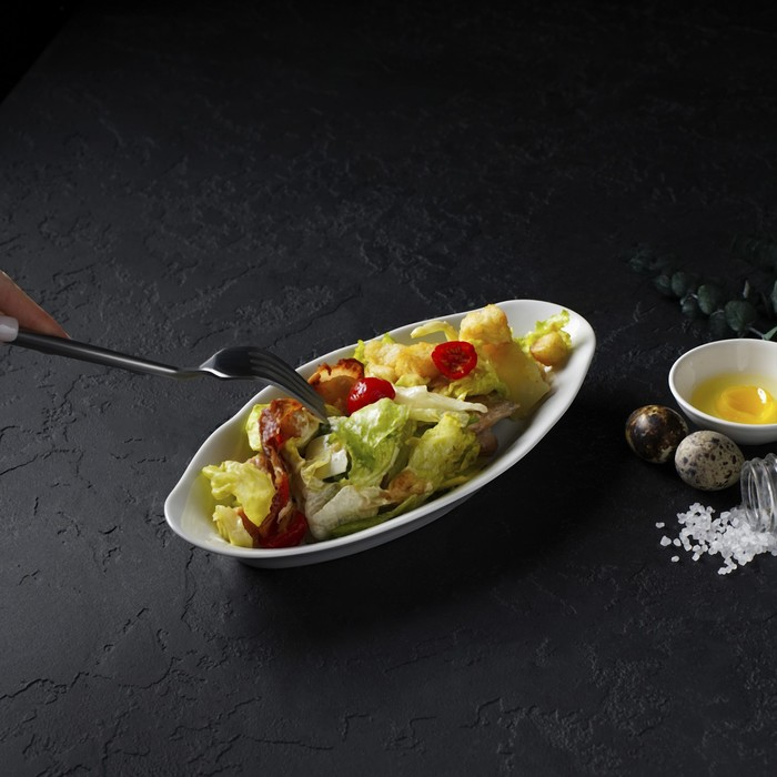 Селёдочница Добрушский завод &laquo;Идиллия&raquo;, 25&times;12.8 см, фарфор, белая