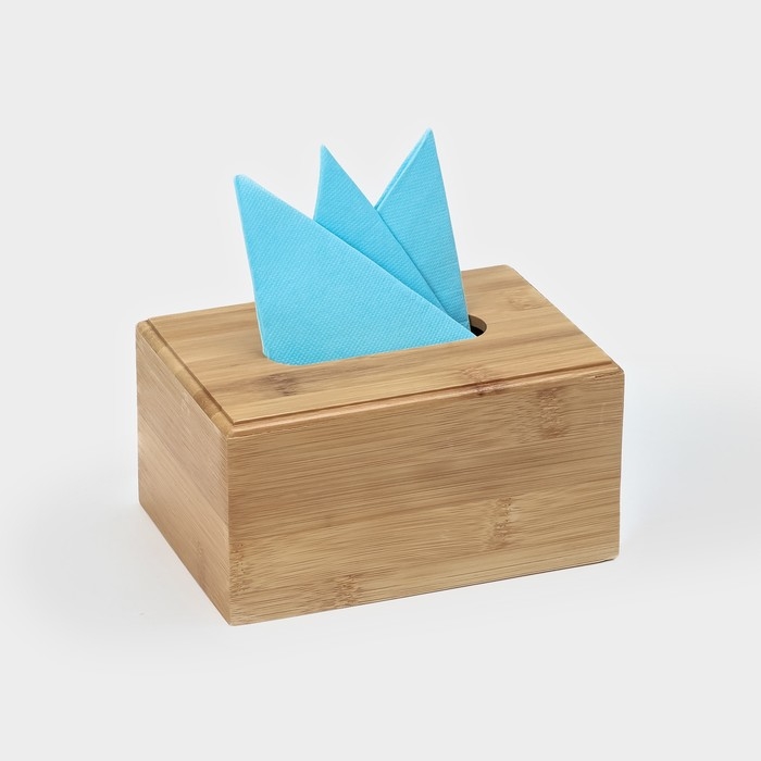 Салфетница Доляна &laquo;Комфорт&raquo;, 17&times;11&times;9 см, бамбук