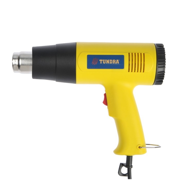 Строительный фен ТУНДРА, 2000 Вт, 250-500 л/мин, 350/600&deg;С