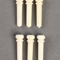 Набор фиксаторов струн Music life, 6 штук, белый, из кости