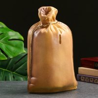 Копилка для денег &laquo;Мешок: сто тысяч&raquo;, гипс, коричневый, 14&times;20&times;32 см