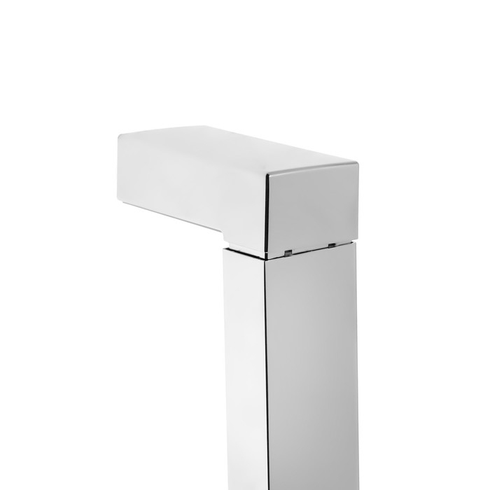 Набор для душа ZEIN H04, квадратный, стойка. мыльница и держатель, шланг 150 см, лейка, хром   97549