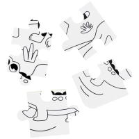 Мягкий пазл для малышей раскраска &laquo;Африка&raquo;, размер 50х33 см, 28 деталей, Крошка Я