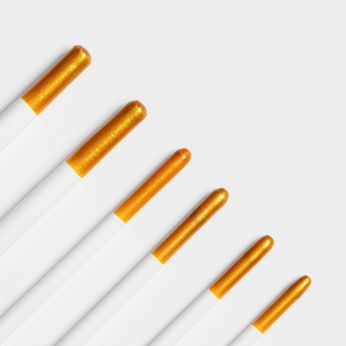 Набор кондитерских кисточек для декорирования Доляна &laquo;Ларсон&raquo;, 6 шт, цвет белый