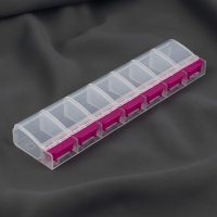 Органайзер для хранения мелочей, 7 отделений, с кнопками, 22 &times; 5 &times; 2,5 см