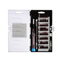 Набор для точных работ ТУНДРА ПРОФИ, сталь S2, телескоп. рукоятка, в кейсе, 59 предметов