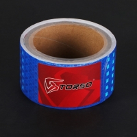 Светоотражающая лента, самоклеящаяся, синяя, 5 см х 3 м