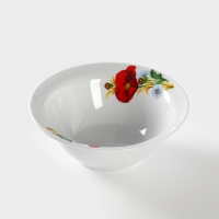 Тарелка фарфоровая &laquo;Маки красные&raquo;, 550 мл, d=17 см