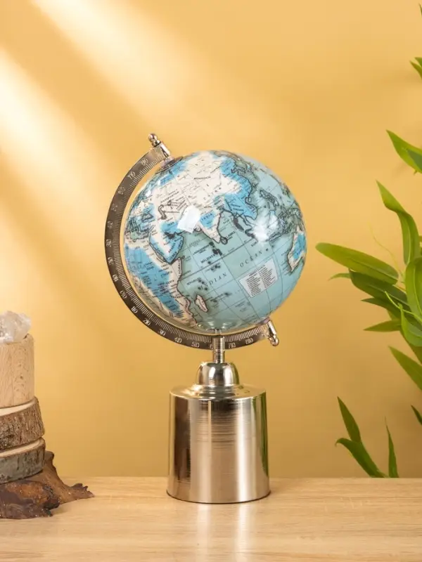 Глобус сувенирный 18х15х33 см, подставка металл