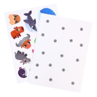 Книга с липучками большая &laquo;Изучаем животных&raquo;, 130 липучек, 2+