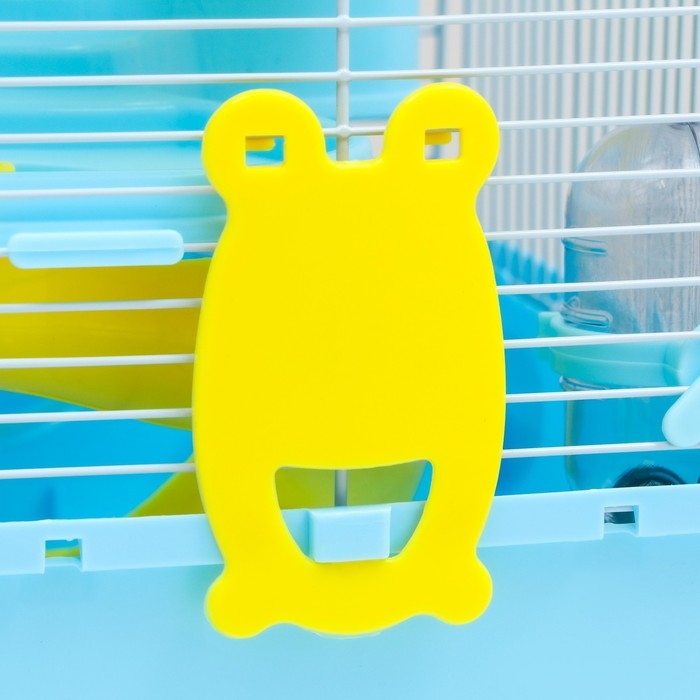 Клетка для мелких грызунов Клетка для мелких грызунов "Пижон", с наполнением, 27 х 21 х 40 см, голубая