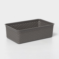 Корзинка универсальная Wenge, 2,25 л, 25,7&times;15,8&times;8 см, серая