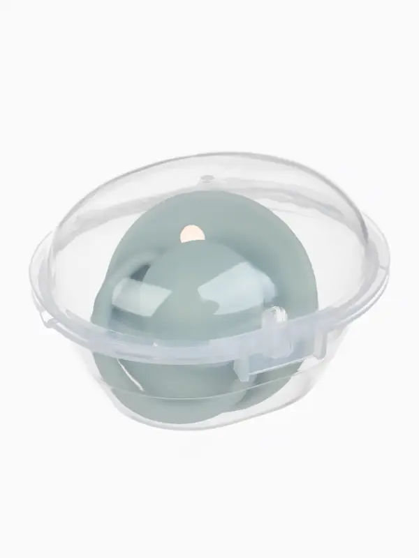 Соска - пустышка классическая, латекс, цв.серо-зелёный, в контейнере, от 6 мес., M&B