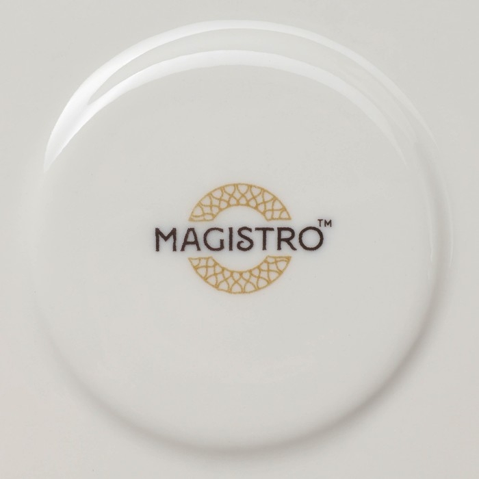 Чайная пара Magistro фарфоровая Kingdom, кружка 230 мл