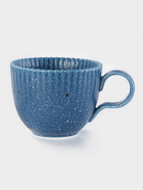 Чайная пара Доляна &laquo;Коралл&raquo;, кружка 275 мл, блюдце 15.9&times;15.9 см, керамика, синяя