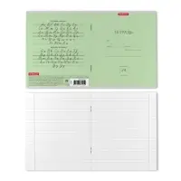 Тетрадь 24 листа в линейку, ErichKrause &laquo;Классика&raquo;, обложка мелованный картон, зелёная