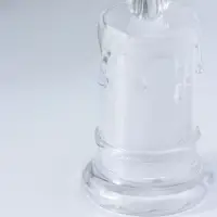 Светодиодная свеча LED "Свеча с подтёками" 3хLR41, прозрачный 3,5х3,5х7,2 см