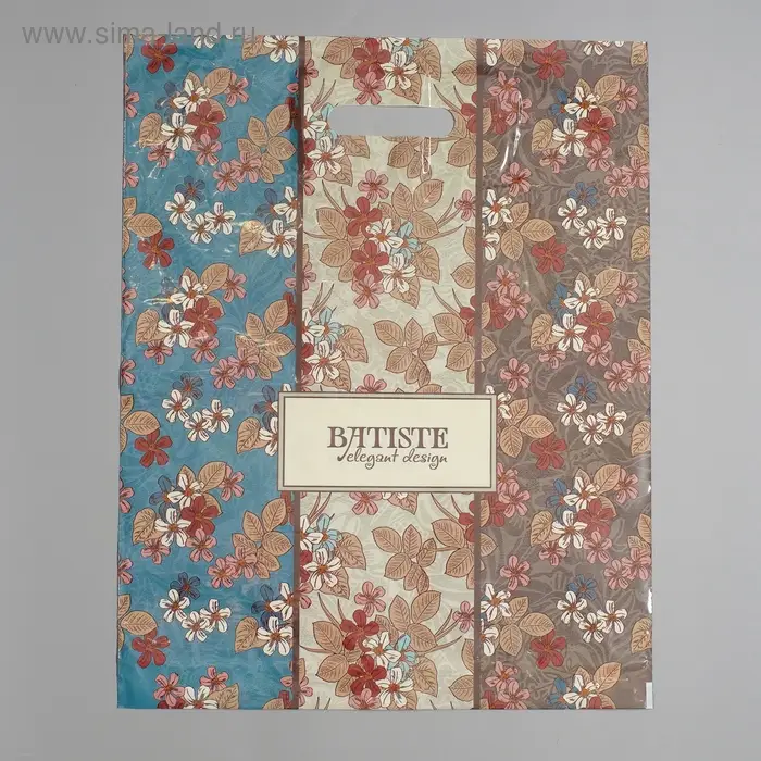 Пакет &laquo;Батист&raquo;, полиэтиленовый с вырубной ручкой, 60 мкм 38&times;47 см