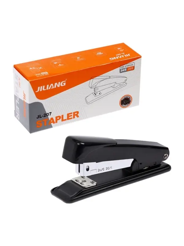 Степлер №24-26/6 18л, металлический черный