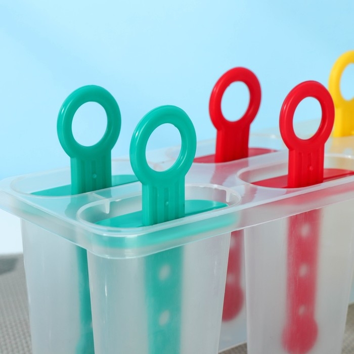 Форма для мороженого Доляна &laquo;Симпл&raquo;, 6 ячеек