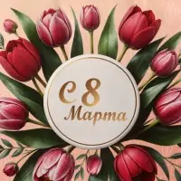 Пакет подарочный крафт, &laquo;С 8 Марта&raquo;, 21&times;11&times;27 см