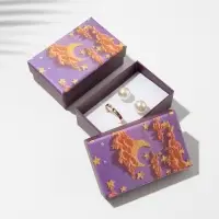 Коробочка подарочная под набор &laquo;Ночь&raquo;, 5&times;8 (размер полезной части 4.5&times;7.5 см), цветная, вставка белая