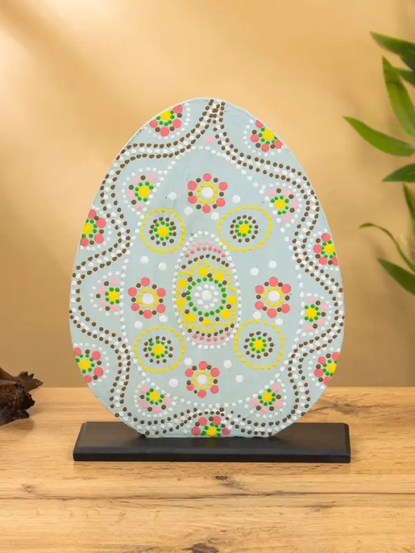 Сувенир &laquo;Яйцо&raquo;, 20&times;6&times;26 см, МДФ, серый