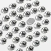 Стразы &laquo;Усечённый конус&raquo;, стеклянные, d=3.2 мм, 100 шт., цвет серебряный
