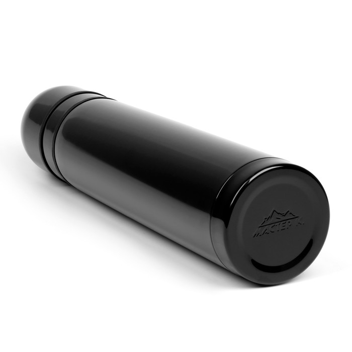 Термос, Гильза, 500 мл, с кружкой, сохраняет тепло до 8 часов, нержавеющая сталь, чёрный